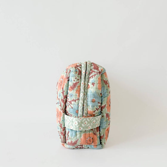 Floribunda Washbag, Duck Egg