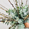 Pussy Willow & Eucalyptus | Handtied Bouquet - Chobham Flowers #Neutral